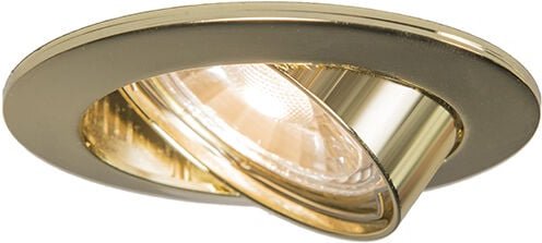 Runder Einbauspot in Gold - Edu