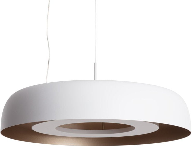 LED-Pendelleuchte 18W Stahl Cancot Mattes Weiß