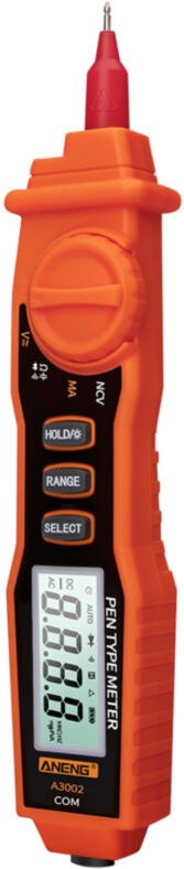 Multimetro digitale a penna senza contatto con 4000 conteggi, tester portatile con misurazione di tensione AC/DC, diodi,...