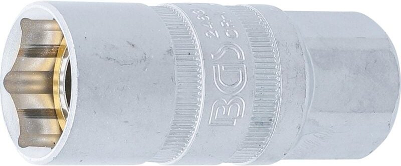 Bgs Technic - Zündkerzen-Einsatz mit Magnet, Sechskant Antrieb Innenvierkant 12,5 mm (1/2') sw 21 mm