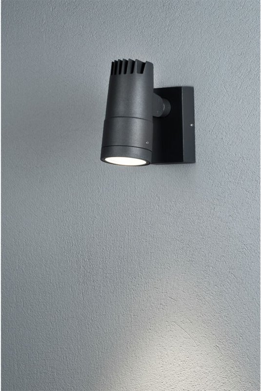 Konstsmide - Schwenkbare led Außenwandleuchte andria aus alu Lichtstrahl einstellbar, IP54