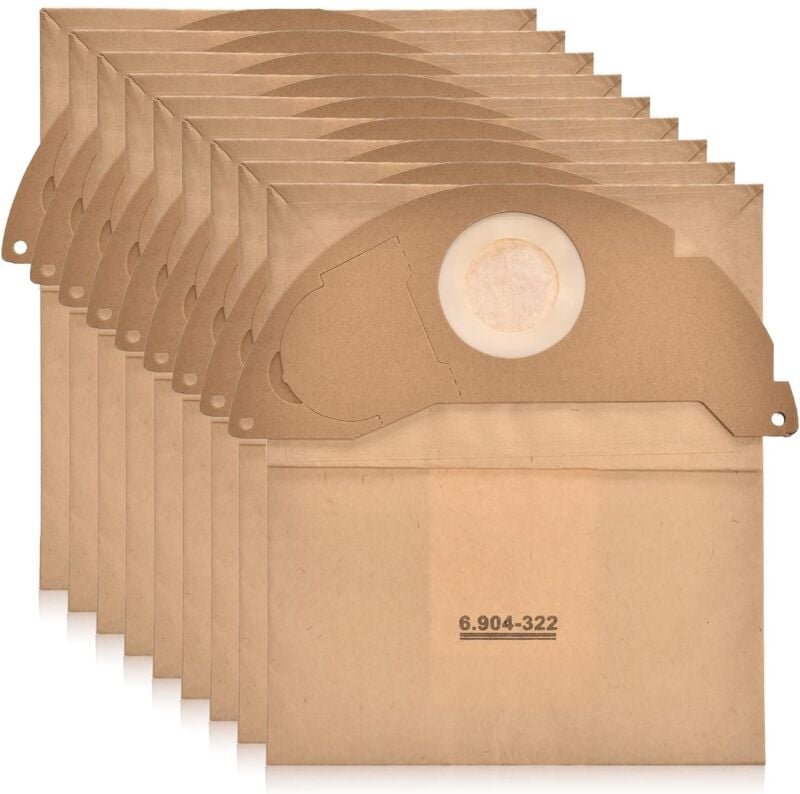 Stück 6.904-322.0 Staubsaugerbeutel für Kärcher, 8er Set Papierfilterbeutel Premium Filterbeutel - Lntyq