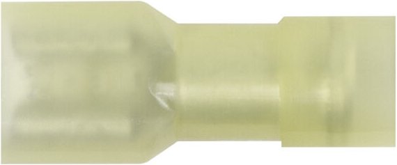 Flachsteckhülsen vollisoliert 100 St. nach din 4 - 6 mm² 6.3 x 0,8 mm (43973) - Wiha