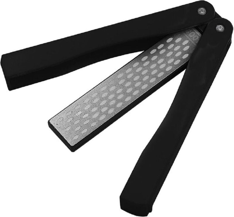 Soekavia - Messerschärfer, faltbarer Taschen-Diamant-Schleifstein, Körnung 400/600, doppelseitiger Taschen-Schleifstein ...