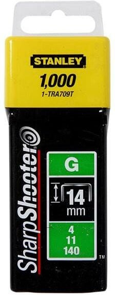 1-TRA709T Klammern Typ g 14mm 1000 St - Stanley