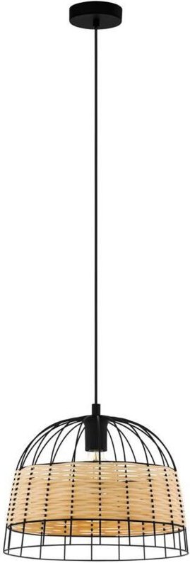 Eglo Pendelleuchte Anwick natur Ø 37 cm E27, max. 60 W Deckenlampen & Kronleuchter