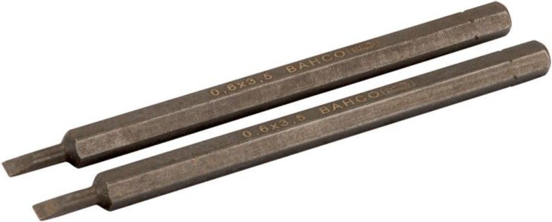 2 1/4 Sechskantklingen, 100 mm, Schlitz, 0,6 x 3,5 mm - Bahco