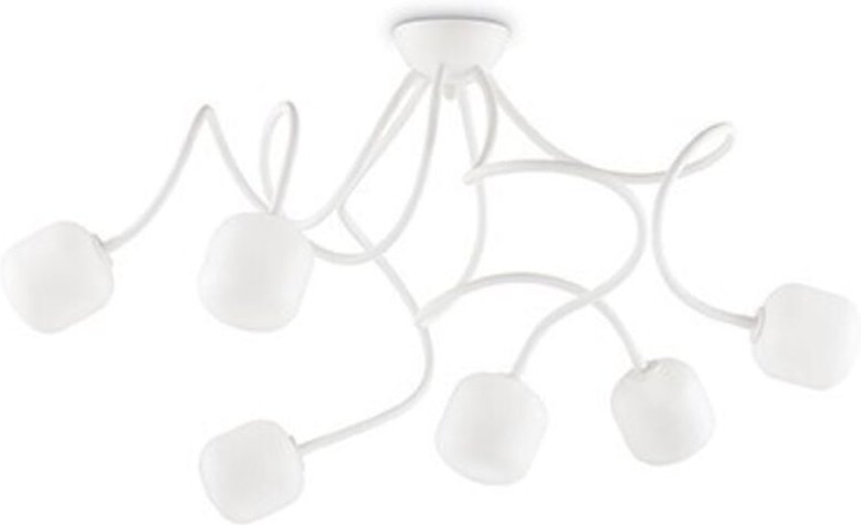 Ideal Lux - Octopus - 6 Light Multi Arm Deckenleuchte Weiß
