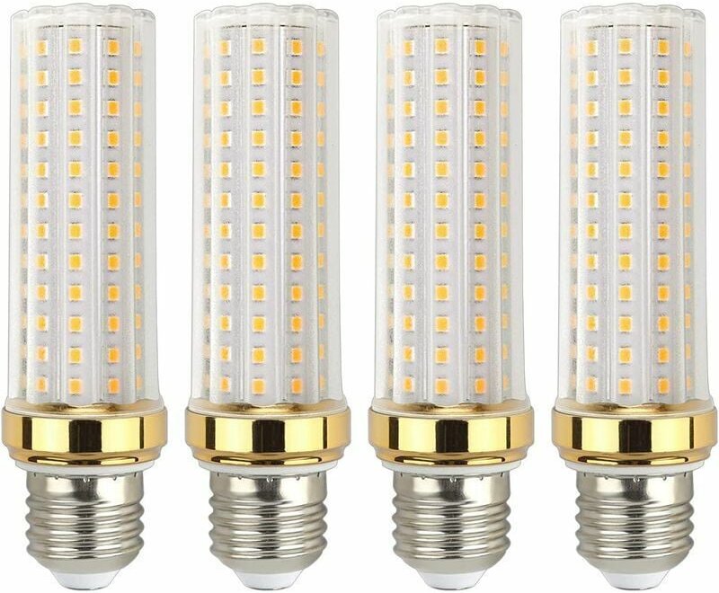 E27 LED-Lampe Warmweiß 20W, Entspricht E27 150W Halogenlampe, E27 LED-Lampe Warmweiß für Garage/Studio, 4er-Pack,