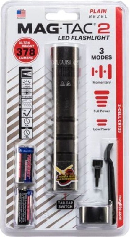 Maglite Mag-Tac 2 no crown Taschenlampe schwarz