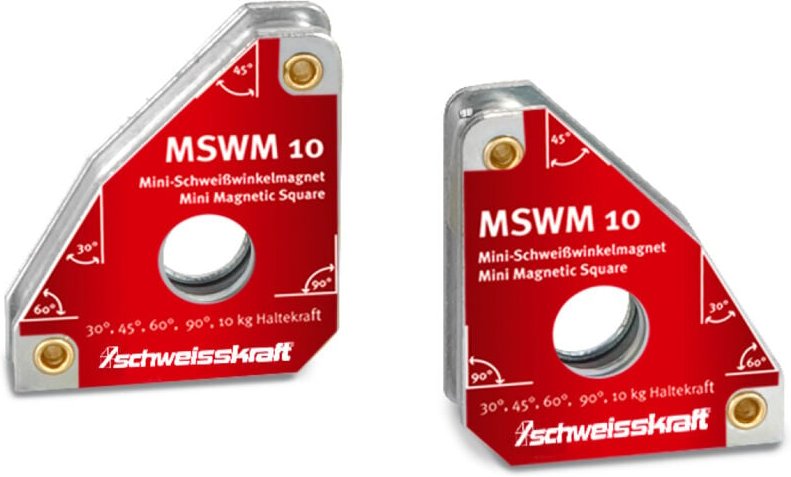 Schweisskraft - Schweißkraft Permanent Schweißwinkelmagnete mswm 2 Stück, für Haltewinkel 30°
