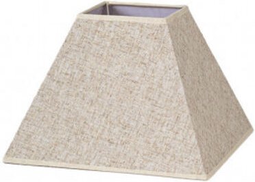 Tenorio Pyramide Lampenschirm e27 Leinen beige 25dx11dx18h