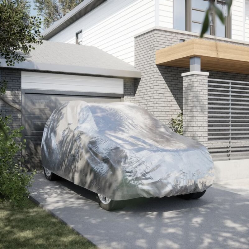 Vidaxl - Autoabdeckung für suv mit Schnallenriemen Voll Silbern xl