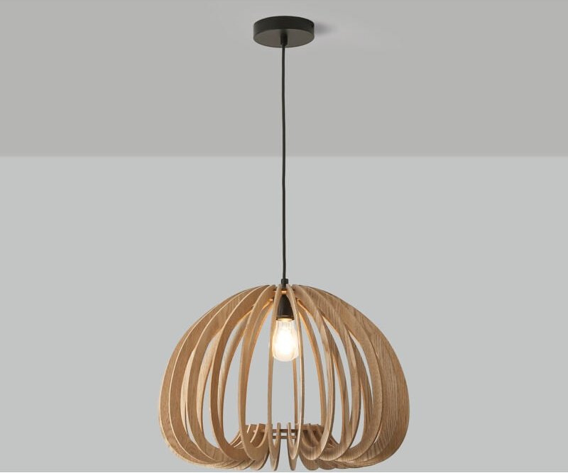 Barcelona Led - Pendelleuchte holz "marge" - ø 45cm - E27