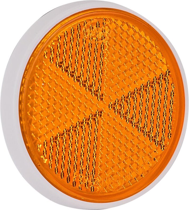 Dema - Rückstrahler 'rund' gelb selbstklebend