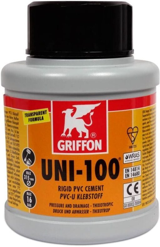 Griffon - UNI-100 Kleber für PVC-Rohre 250 ml 6111031