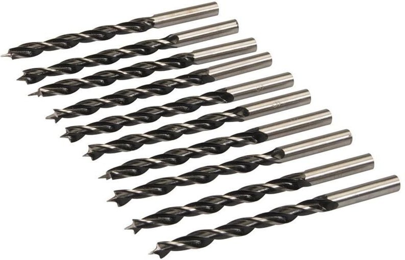 Holzspiralbohrer mit Zentrierspitze, 10er-Pckg. 6 mm