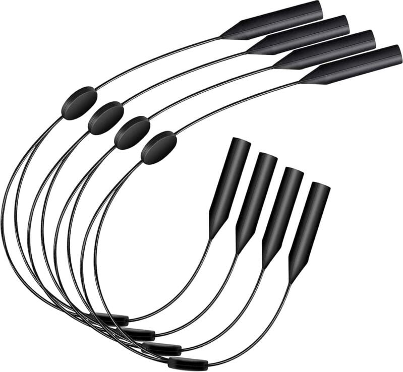 Fitags - Anti-Rutsch-Brillenkordel, universelle Passform, Brillenseil, Anti-Rutsch-Haken, Brillenkordel für die tägliche...