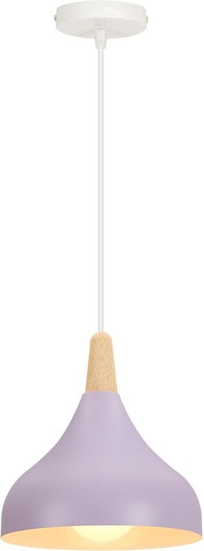 Pendelleuchte, 1 Flammig Hängeleuchte im Moderne Stil, Kronleuchter mit Ø20cm Lampenschirm für Wohnzimmer Schlafzimmer E...