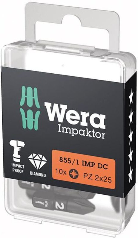 WERA Bit 855/1 IMP DC PZD2 Länge 25 mm ( 4000829271 )