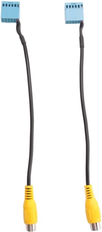 Tlily - 2 StüCke Auto RüCkfahrkamera Cinch Video Konvertierungskabel FüR-MIB Golf RCD330 RCD330G