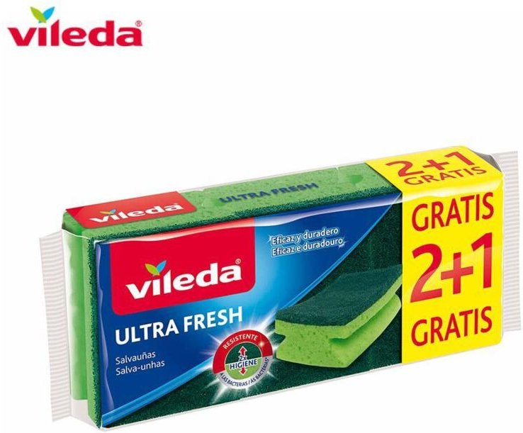 Grüner Nagelschoner 2+1 Ultrafresh 162297 Vileda