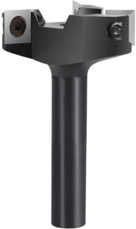 12-mm-Planfräser – 60-mm-Schaft – 60 mm Schnittdurchmesser – 3 Hartmetall-Wendeschneidplatten für Hartholz – Schnelles, ...