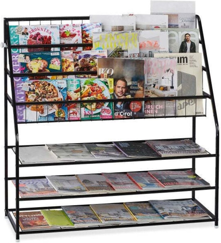 Metal magazine rack xl