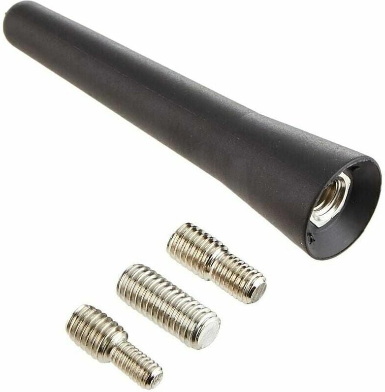 Thumbnail - Universelle kurze 65-mm-Autoantenne – Modifizierter Carbonfaser-Stil – Schwarz