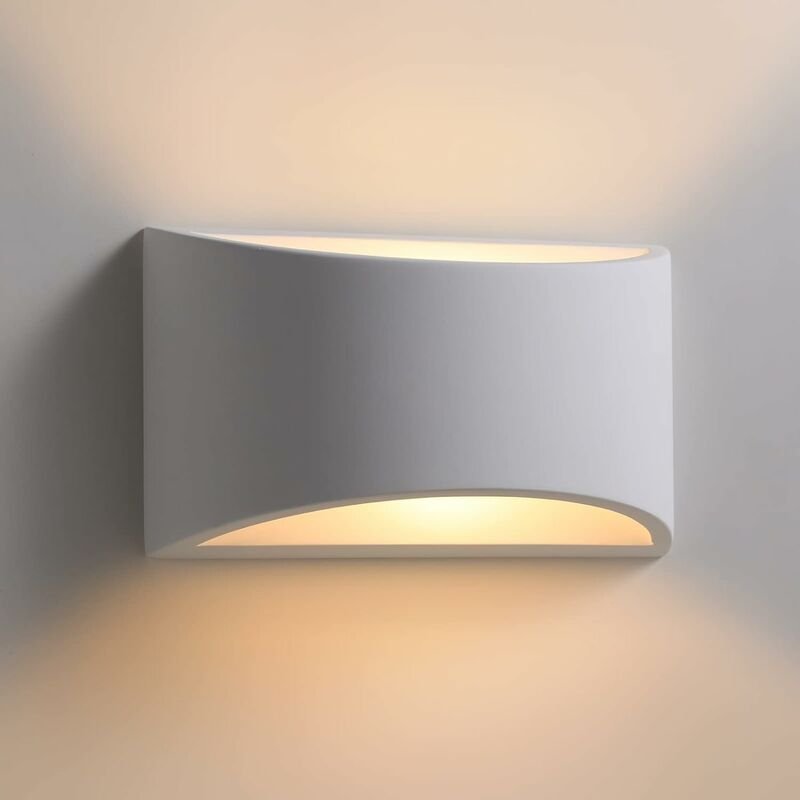 TLGREEN LED gewölbte Gipswandleuchte 9 W, Radius 6 cm, moderne gewölbte Innenwandleuchte für Korridor, Treppe, Schlafzim...