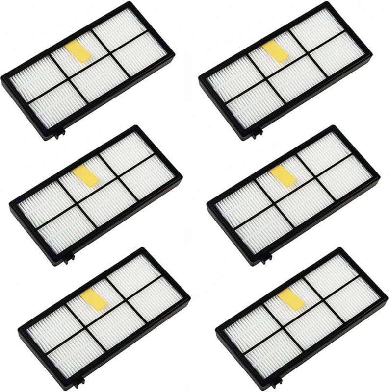 6-teilige Ersatzfilter-Zubehörsätze für iRobot Roomba 800 900 Serie 850 860 861 866 870 880 890 900 960 980 981 985 - So...