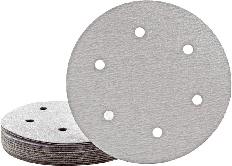 Shark Klett-Schleifscheiben, 225 mm, 6-Loch, f. Trockenbauschleifer, Normalkorund (25 Stk.) K400 - Miotools