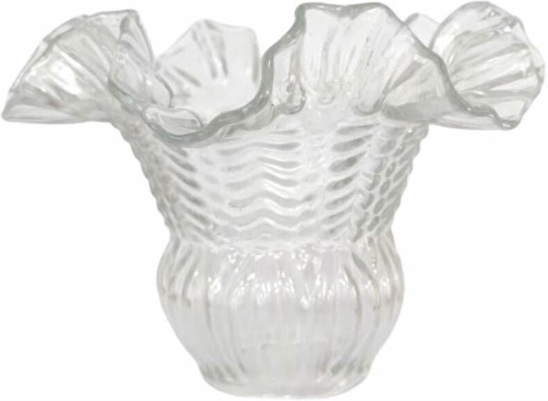 Ltde - arum 11x16cm transparenter Glaslampenschirm mit 5cm Öffnung