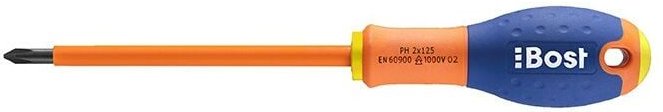 Bost - Schraubendreher - Phillips Kreuzschlitzklinge Expert isoliert 1000V - PH1 x 100 mm - 626140