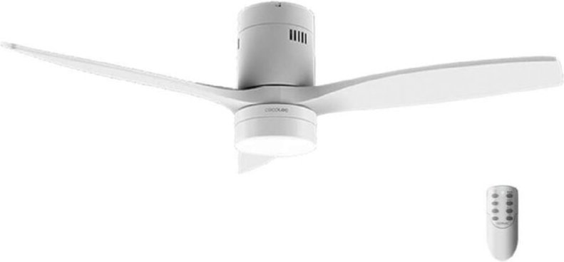 Energysilence Aero 5600 klassischer weißer Deckenventilator. 40 w, Gleichstrommotor, Durchmesser 132 cm, 3 Flügel, 18 w ...