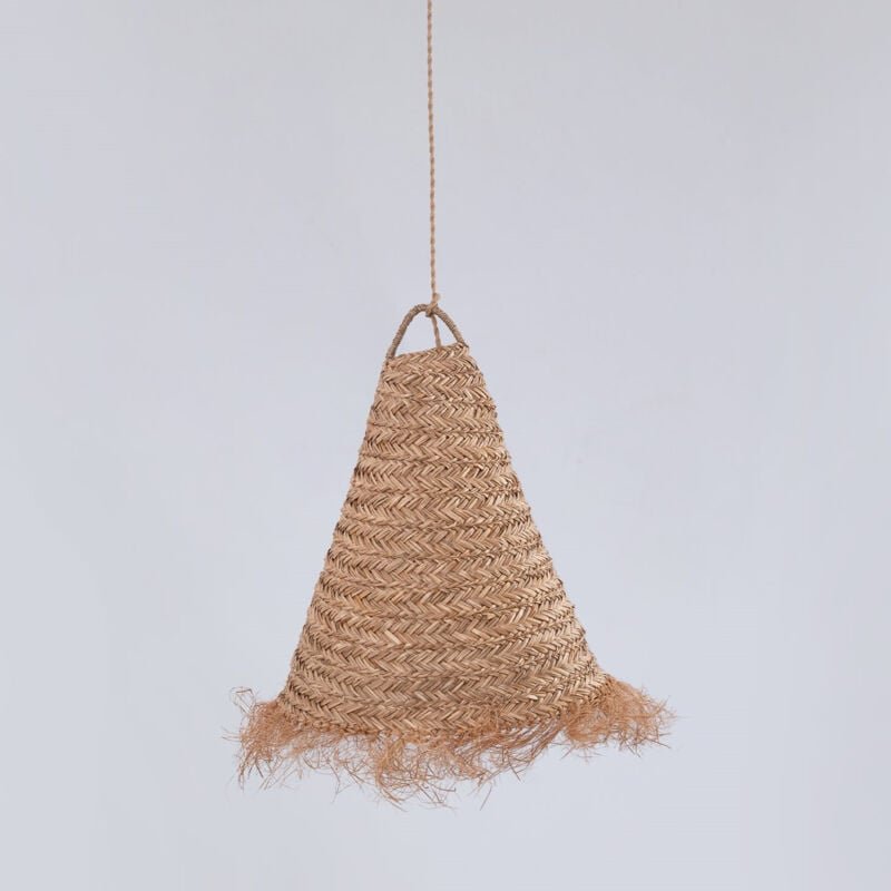 Barcelona Led - Naturfaser Pendelleuchte nam xl