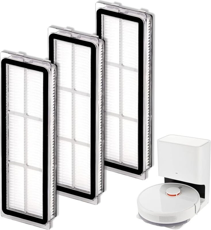 3 Pcs Filtre Hepa Compatibdie Avec Dreameindech L10s Ultra, L10s Pro, L10 Ultra, S10, S10 Pro, S10 Plus,Z10 Pro, B101cn,...