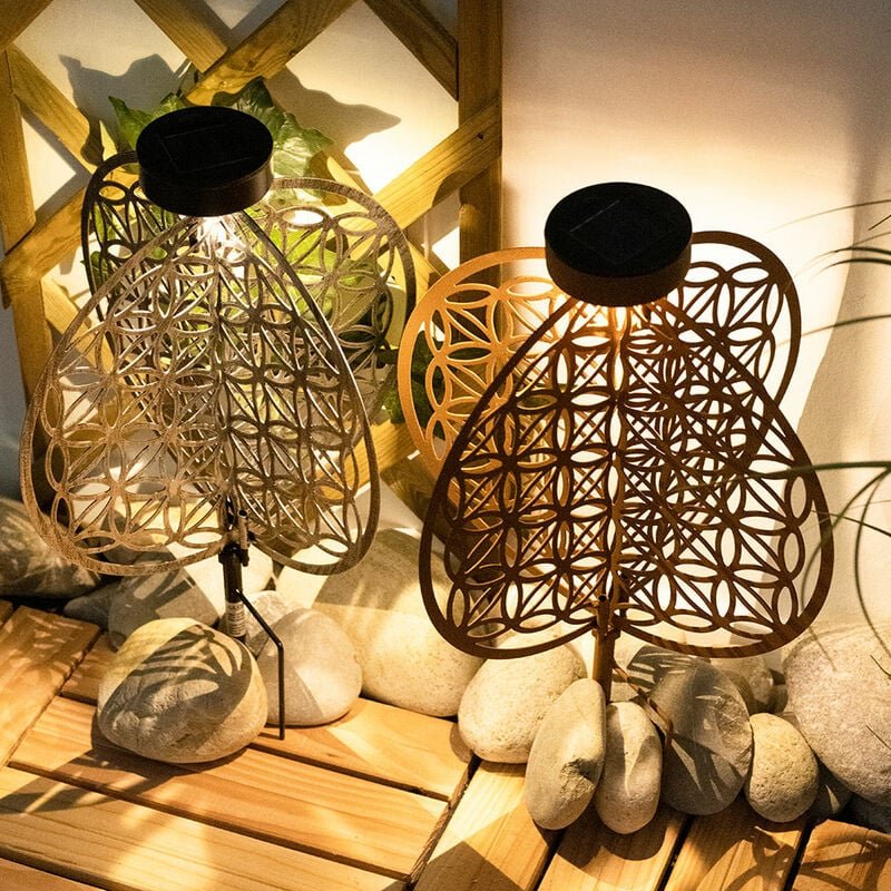 Kugel Solarleuchten für Außen Kugelleuchten Garten Solar Solarlampe orientalisch Kugel, Lichteffekt Muster Lebensblume, ...