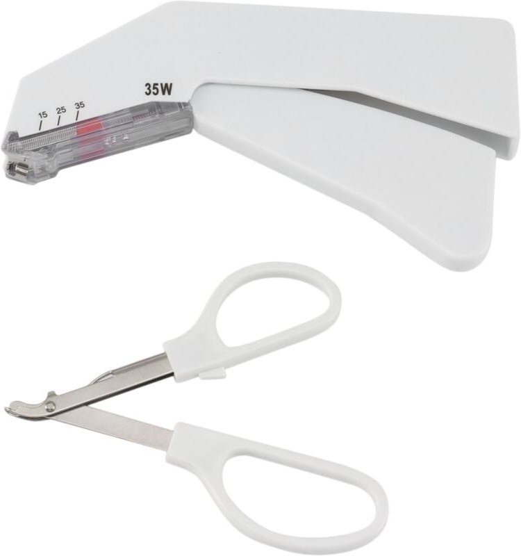 35 w Einweg-Lederheftgerät aus Edelstahl mit Nagelzieher