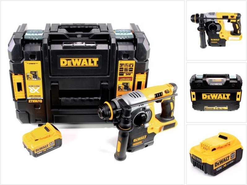 DeWalt DCH 273 NT Akku Kombihammer 18V 2,1J SDS-Plus Brushless + 1x Akku 4,0Ah + TSTAK - ohne Ladegerät