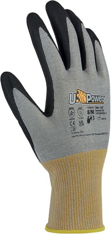 Polka Arbeitshandschuhe Nylon-Spandex schnittfest d Grau 10/XL - U-power