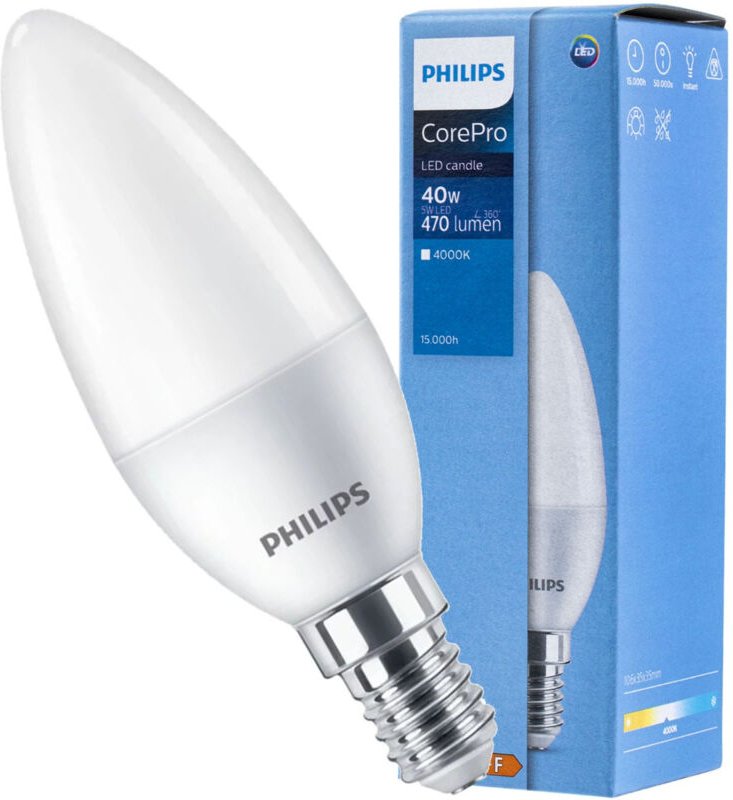 CorePro Kerze nd 5-40W E14 840 B35 fr led Lampe