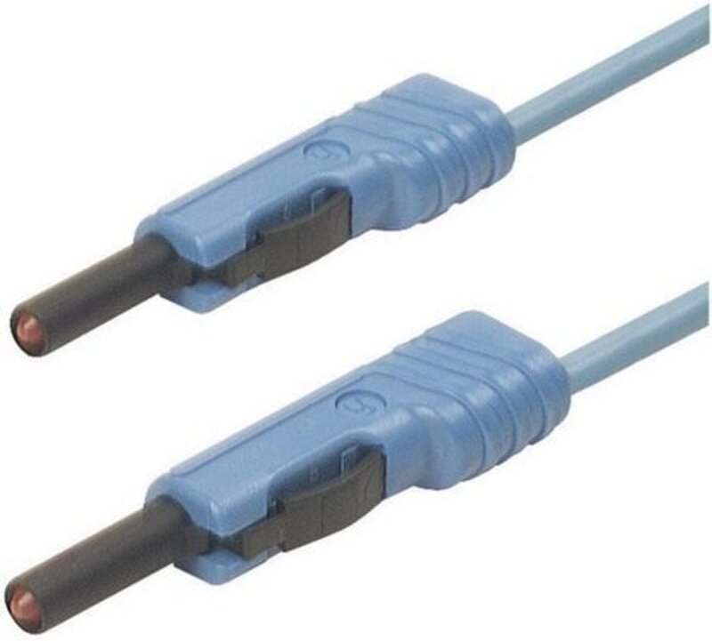 Mlb 25/1 v bl Messleitung Lamellenstecker 4 mm Lamellenstecker 4 mm 25.00 cm Blau 1 s - Sks Hirschmann
