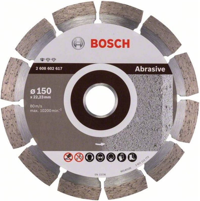 Bosch - Diamanttrennscheibe Standard for Abrasive 150 x 22,23 x 2 x 10 mm