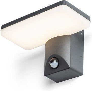 Rina pir Wandleuchte grau anthrazit 230V led 12W IP65 3000K