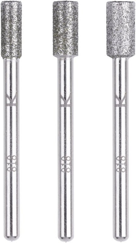 5987000 Diamantschleifstift-Set, zylinderförmig, 3-tlg. 1 Set - Wolfcraft
