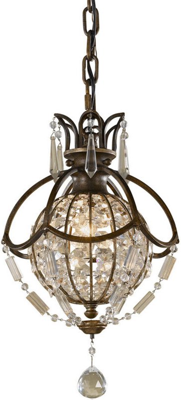 Bellini - 1 Lichtdeckenanhänger Britische Bronze, Oxidierte Bronze, E14 - Elstead