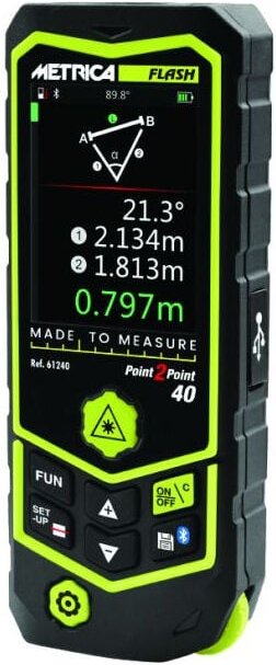Thumbnail - Metrica - Laser-Entfernungsmesser Flash Punkt 2 Punkt 60 60m - 61260