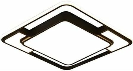 LED-Deckenleuchte, Durchmesser 52 cm, moderne quadratische LED-Deckenleuchte, 48 W, stufenlos dimmbare Deckenleuchte mit...