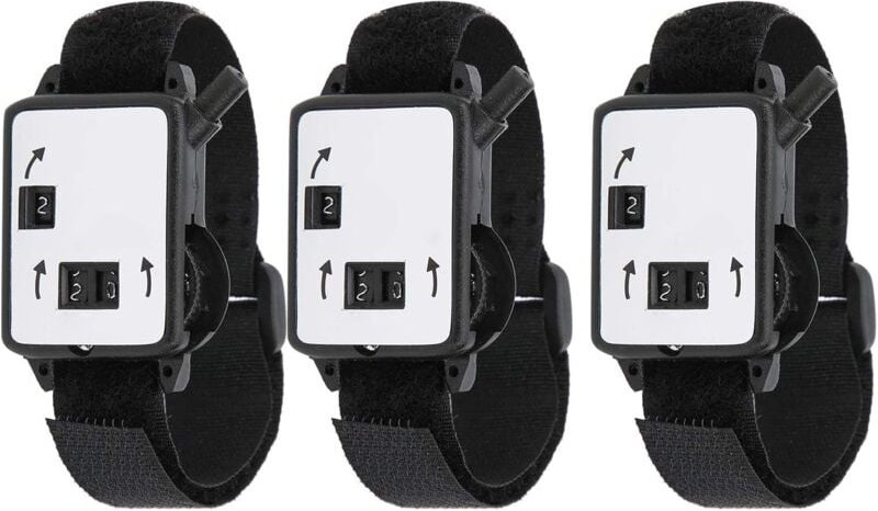 Aougo - Golf Score Counter, Mini Wrist Golf Marker Golf Stroke Counter Manuelles Clicker-Gerät 3-teiliges Golfzubehör